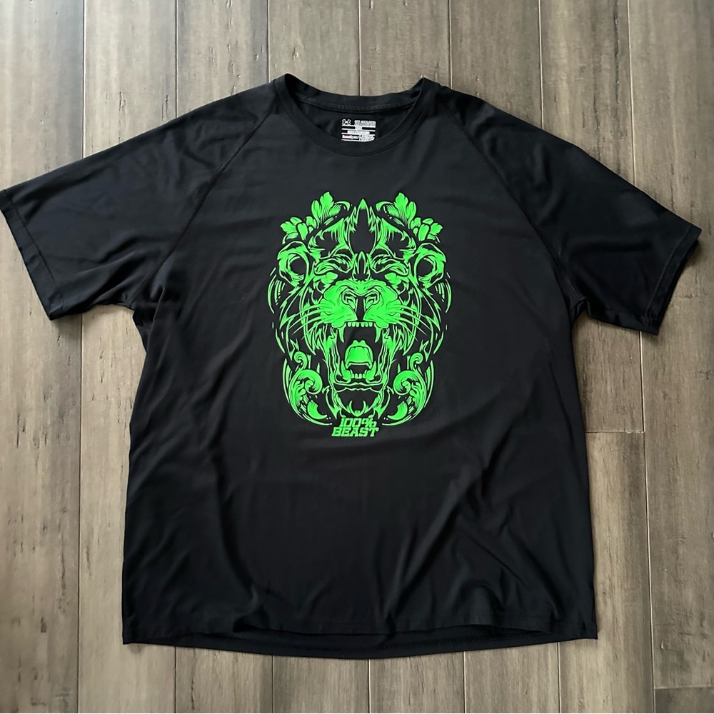 Under Armour Men’s Loose Black HeatGear Performance Graphic T-Shirt Size 2XL XXL
